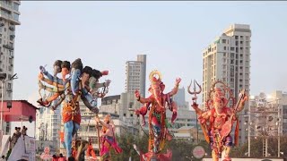 Girgaon Chowpatty Ganpati Visarjan 2024  Mumbai Ganpati Visarjan 2024 [upl. by Annayi]