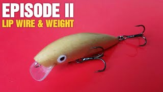 Making Minnow Lure Handmade  Part II  Lip Wire amp Weight [upl. by Haakon]