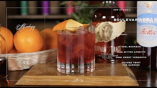 How To Make A Boulevardier  Classic Cocktail Recipes  Mixology Guide [upl. by Doll782]