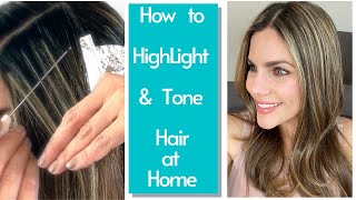 How To Highlight And Tone Hair At Home [upl. by Nrol]