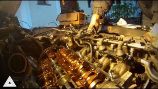 Audi TT Quattro Cylinder Head Removal after valve piston contact Engine Rebuild Diary Part 2 [upl. by Einneg683]