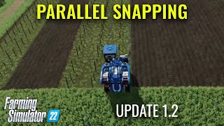 FS22 Update 12 Orchard Parallel Snapping [upl. by Annnora]