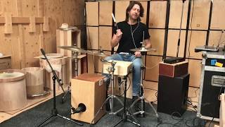 Groove Industries Mini Cajon Drum kit demo [upl. by Harriott]