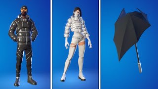 NEW All Fortnite X Moncler SkinsRenee SkinAndre SkinUmbraAxe Pickaxe [upl. by Nollaf617]