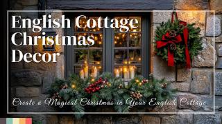 Create a Magical Christmas in Your English Cottage with These Decor Ideas [upl. by Annabella78]