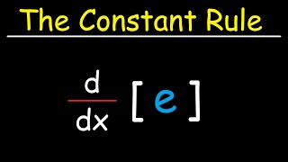 The Constant Rule For Derivatives [upl. by Ahseele]