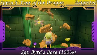 Spyro 3 Year of the Dragon  Sgt Byrds Base 100 [upl. by Vinny]