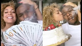 DaBaby Spurges On DaniLeigh Surprises Her With A Cake And Tons Of Cash In Miami [upl. by Anear]