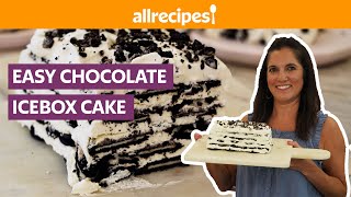 How to Make Easy Chocolate Icebox Cake  Get Cookin  Allrecipescom [upl. by Biddick]