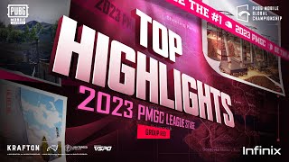 TOP HIGHLIGHTS  2023 PMGC LEAGUE GROUP RED  PUBG MOBILE ESPORTS [upl. by Darees]