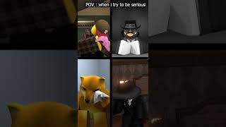 pov when i try to be serious🤣 RobloxAnimation shorts short memes roblox [upl. by Oneladgam]