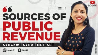 Sources Of Public Revenue  Tax and Non Tax Revenue  ecoso [upl. by Oker212]