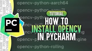 How to Install the OpenCV in PyCharm  PYTHON [upl. by Bowman]