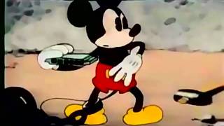 Mickey Mouse  The Chain Gang 1930 HD colorized [upl. by Yzmar]