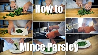 How To Mince Parsely [upl. by Annairt]