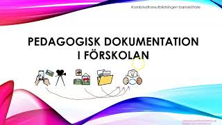 Pedagogisk dokumentation i förskolan [upl. by Draper]