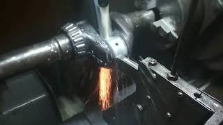 Crankshaft Grinding Process Regrinding of Crankshaft on CrankshaftGrinder Machine [upl. by Fortier]