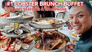 The Best Lobster Seafood Brunch Buffet in Manila with Free Flowing Champagne Cocktails Wines [upl. by Samled]