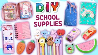 12 DIY School Supplies Ideas and Hacks  Get Ready for School [upl. by Nohsad]