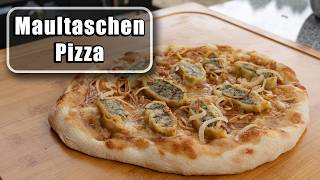 Maultaschen Pizza vom Grill So geht’s  bbqschwabe [upl. by Atahs]