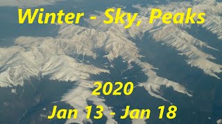 E37  Winter  Sky Mountains  2020 Jan 13  Jan 18  Encounters with Nature [upl. by Einniw49]