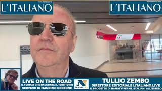 Live con Tullio Zembo direttore editoriale de quotLITALIANOquot [upl. by Huxley]