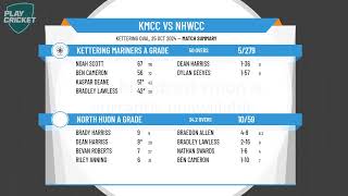 Kettering Mariners A Grade v North Huon A Grade [upl. by Maddalena456]