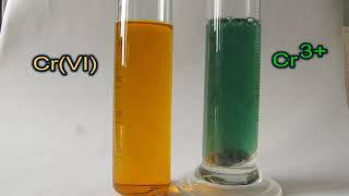 Reduction of Potassium Dichromate by Nascent Hydrogen  Восстановление K2Cr2O7 атомарным водородом [upl. by Naujd]