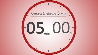 Compte à rebours 5 minutes ⏱️  Timer 5 min  Entrainement Grand Oral [upl. by Elletnuahs946]