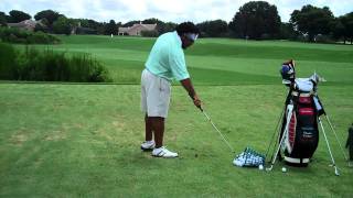 Big Break golf back view of golfswing Charles Calhoun The Shadetree Pro [upl. by Arlie]