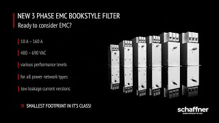 Schaffner  3Phase EMC Bookstyle Filter [upl. by Anibla754]