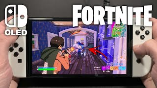 Fortnite on Nintendo Switch OLED 206 [upl. by Hgeilhsa]