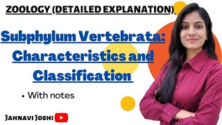 Characteristics and Classification of subphylum Vertebrata Notes Bsc 2nd year Zoology [upl. by Haleehs]