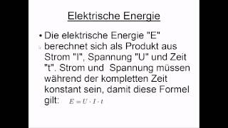 Elektrische Energie [upl. by Jacqueline]