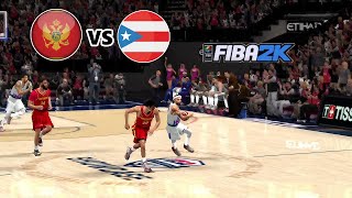 MONTENEGRO 🇲🇪 VS PUERTO RICO 🇵🇷 l Full Game Highlights FIBA TOURNAMENT EXHIBITION FIBA2K25 [upl. by Eltsirhc951]