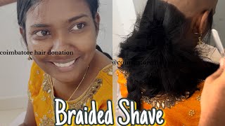 Braided Shave headshavelatest ​⁠coimbatorehairdonation [upl. by Duer]