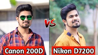 Canon EOS 200D VS Nikon D7200 DSLR Camera Comparison [upl. by Adyam]