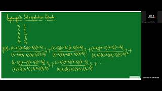 Lagranges Interpolation Formula [upl. by Marlee645]