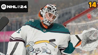 NHL 24 Goalie Be a Pro 14  quotFirst round BATTLEquot [upl. by Schwerin990]