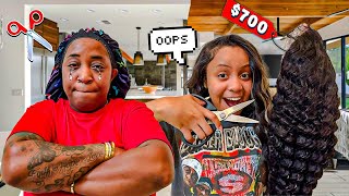 MIRAH Destroys Mama Mekas Wigs Prank Wars Gone Wrong😂 [upl. by Tove]