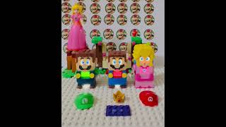 Lego Mario and Lego Peach Exchange their power suit 229 shorts toys trending fyp [upl. by Renado]