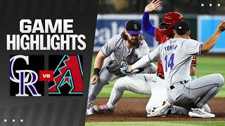 Rockies vs Dbacks Game Highlights 33124  MLB Highlights [upl. by Koblas489]