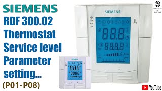 Siemens RDF 30002 Thermostat Full Operation  thermostats  hvac  controlsandsystems [upl. by Bissell]