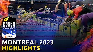 Mens And Womens Highlights  Arena Games Triathlon Montreal [upl. by Itra]