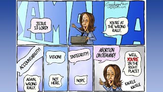 Kamala Harris Mocks Jesus Is Lord Shout at Rally—Awkward Moment [upl. by Egiap816]