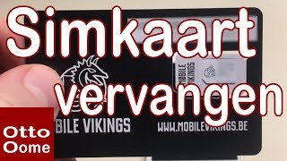 Hoe vervang je een SIMkaart van een iPhone Mobile Vikings [upl. by Sterner]