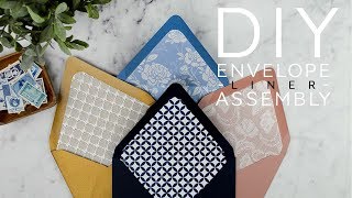 How to Assemble Envelope Liners for DIY Wedding Invitations [upl. by Iadrahs326]