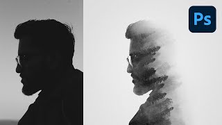 Create a Double Exposure in 74 Seconds with Photoshop [upl. by Aztinad259]