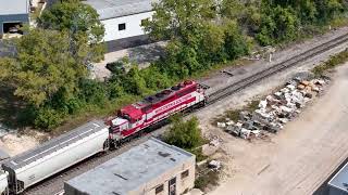 Two Different Wisconsin amp Southern Trains Ozaukee County 2024 [upl. by Sidoon]