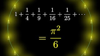 Why is pi here And why is it squared A geometric answer to the Basel problem [upl. by Ahders843]